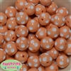 20mm Peach Polka Dot Bubblegum Beads Bulk