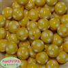 20mm Yellow Polka Dot Bubblegum Beads