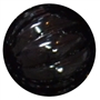 20mm Black Pumpkin Style Acrylic Bubblegum Bead