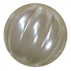 20mm Cream Pumpkin Style Acrylic Bubblegum Bead