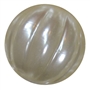 20mm Cream Pumpkin Style Acrylic Bubblegum Bead