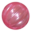 20mm Pink Pumpkin Style Acrylic Bubblegum Bead