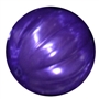 20mm Purple Pumpkin Style Acrylic Bubblegum Bead