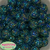 20mm Under the Sea Confetti Rhinestone Bubblegum Beads