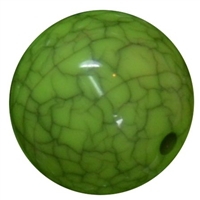 20mm Lime Green Gator Egg Bubblegum Bead