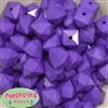 20mm Solid Purple Cube Bubblegum Bead Bulk