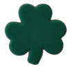 Green Lucky Clover Silicone Focal Bead