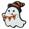 Adorable Halloween Ghost Silicone Focal Bead