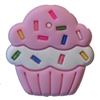 Yummy Cupcake with Sprinkles  Silicone Bead