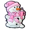 Adorable Winter Snowman Silicone Focal Bead