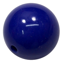 20mm Admiral Blue Acrylic Bubblegum Beads 20pc