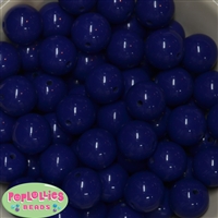 20mm Admiral Blue Acrylic Bubblegum Beads Bulk