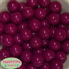 20mm Boysenberry Acrylic Bubblegum Beads Bulk