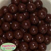 20mm Brown Acrylic Bubblegum Beads