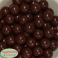 20mm Brown Acrylic Bubblegum Beads