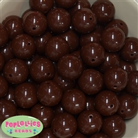 20mm Brown Acrylic Bubblegum Beads Bulk