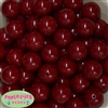 20mm Burgundy Acrylic Bubblegum Beads