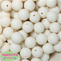20mm Cream Acrylic Bubblegum Beads