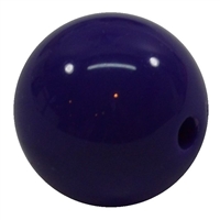 20mm Dark Purple Acrylic Bubblegum Beads