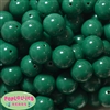 20mm Forest Green Acrylic Bubblegum Beads