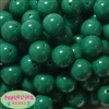 20mm Forest Green Acrylic Bubblegum Beads Bulk