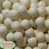 20mm Ivory Acrylic Bubblegum Beads