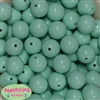 20mm Mint Acrylic Bubblegum Beads