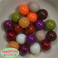 20mm Mix 1 Assorted Acrylic  Bubblegum Beads