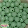 20mm Pastel Green Acrylic Bubblegum Beads Bulk