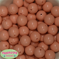 20mm Peach Acrylic Bubblegum Beads