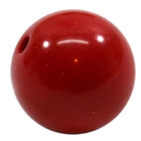 20mm Red Acrylic Bubblegum Beads