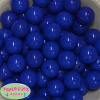 20mm Royal Blue Acrylic Bubblegum Beads Bulk
