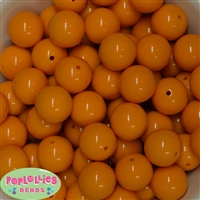 20mm Tangerine Acrylic Bubblegum Beads Bulk