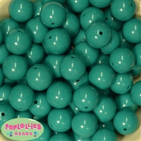 20mm Teal Acrylic Bubblegum Beads Bulk