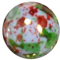 20mm Christmas Splattered Miracle AB Acrylic Bubblegum Beads