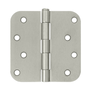 4" x 4" Full Mortise Residential Weight Plain Bearing Butt Hinges w/ 5/8" RC