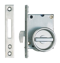 Sliding Door Latch (Recessed Lever) - Stainless Steel