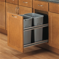 Double Soft-Close Undermount Waste Bins