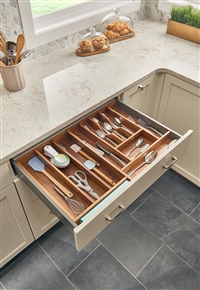 Insert Cutlery Tray for Drawers - Walnut