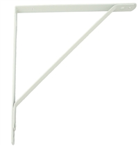 12" Economy Shelf Bracket - White