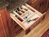 Wood Classics Cutlery Tray Trimmable Insert (14 5/8"W X 22"L x 2 7/8"D) - Birch/ maple