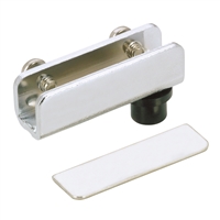 Pivot Hinge for Glass Door Recessed Within Furniture or Cabinet