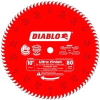 Freud Diablo 10" x 80 ATB x 5/8" Ultimate Finish Saw Blade