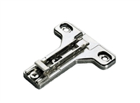 Salice 1mm Clip-On Face Frame T-Plate ( 2 Cam S Steel/Cast) - Wood Screw