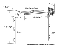 Finger-Liteâ„¢ Tambour Track System - White