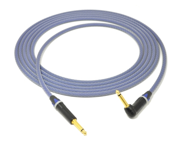 Signature Series Instrument Cable | Made from Gotham GAC-1 Ultra Pro & Neutrik Gold Connectors w/ 1 90&deg; Right-Angle
