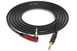 Canare GS-6 Instrument Cable | GS-6 & Neutrik Gold 90&deg; Right-Angle Silent 1/4" TS Connector