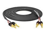 Banana Plug to Banana Plug Speaker Cable | Made from Gotham 13 AWG SPK 2x2 & Gold Banana Plugs