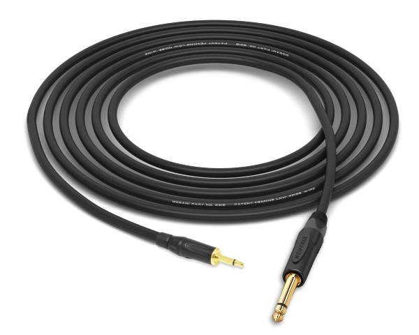 1/8" Mini TS to 1/4" TS Cable | Made from Mogami 2319 & Neutrik & Amphenol Connectors