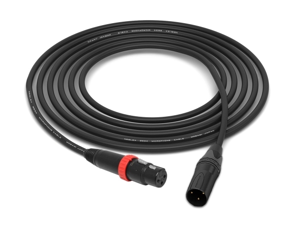 XLR-Female with On-Off Switch to XLR-Male Cable | Made from Mogami 2534 Quad Cable